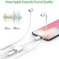 Apple iPhone Lightning to 3.5mm Earphone Jack & Mobile Charging Adapter - Flyingcart.pk