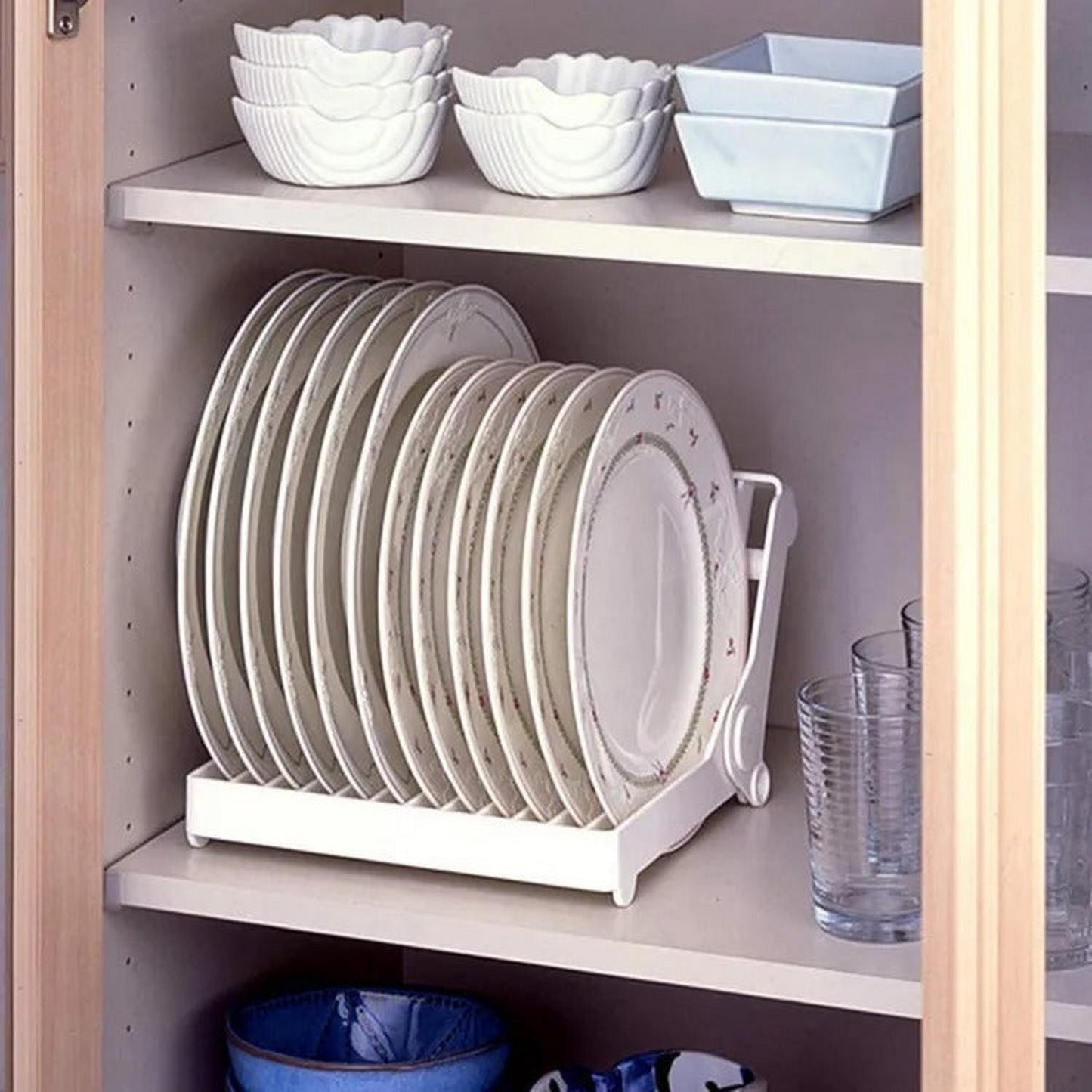 Folding Plastic Dish Rack Drying Rack Holder - FlyingCart.pk