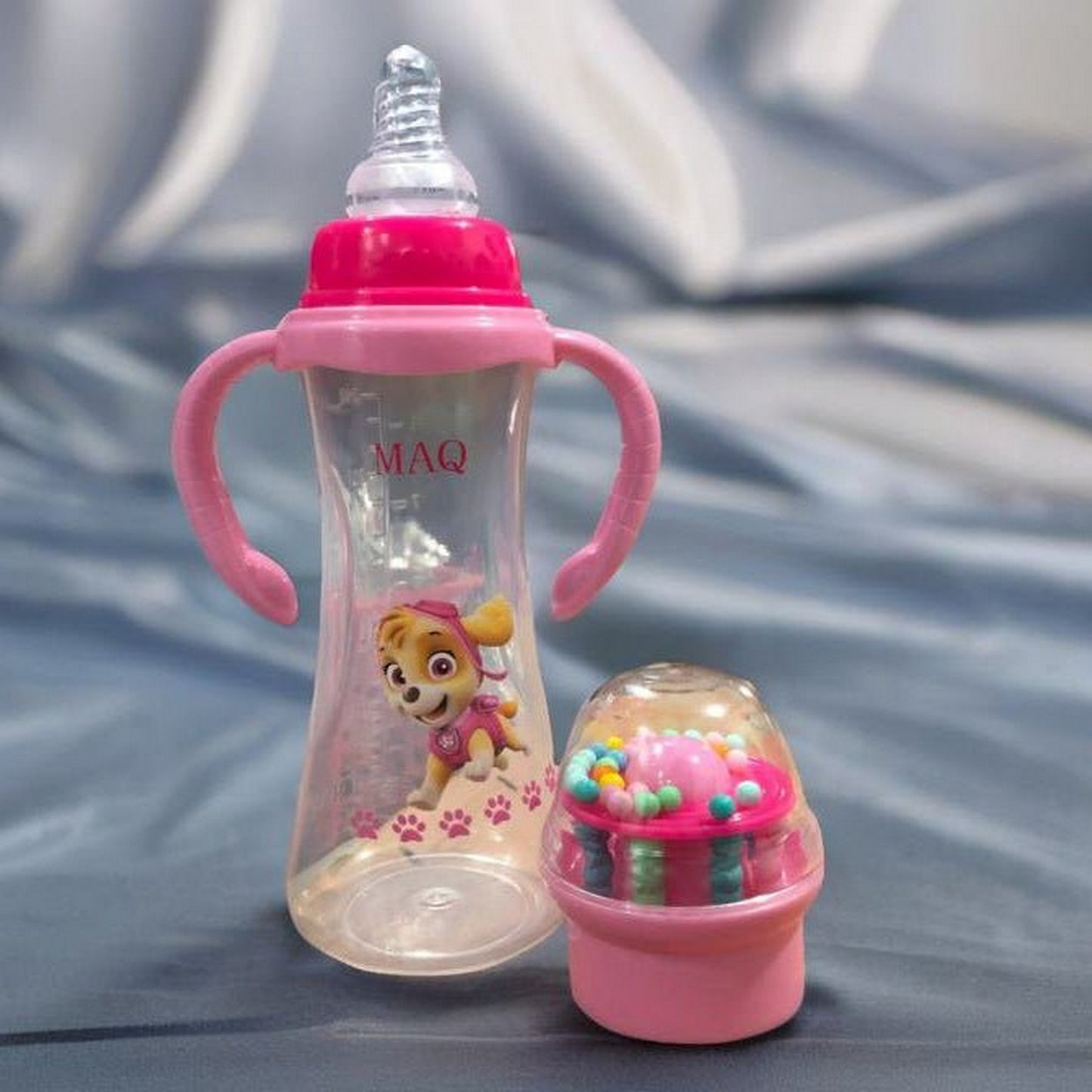 Baby Feeder Bottle With Rattle Cap - FlyingCart.pk