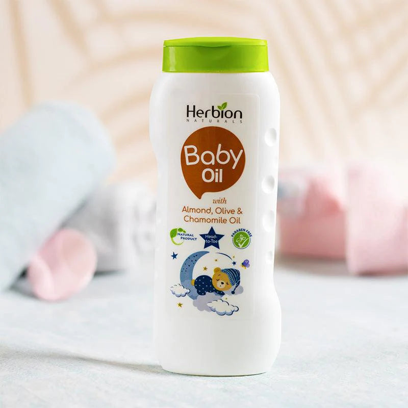 Herbion All Natural Baby Oil 200ml - FlyingCart.pk