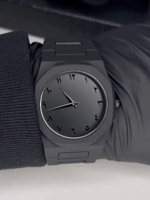 Black Aura Quartz Watch – Stylish Analog Watch for Men & Boys - Flyingcart.pk