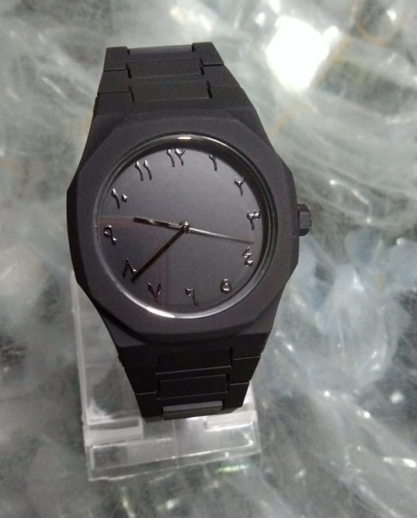Black Aura Quartz Watch – Stylish Analog Watch for Men & Boys - Flyingcart.pk