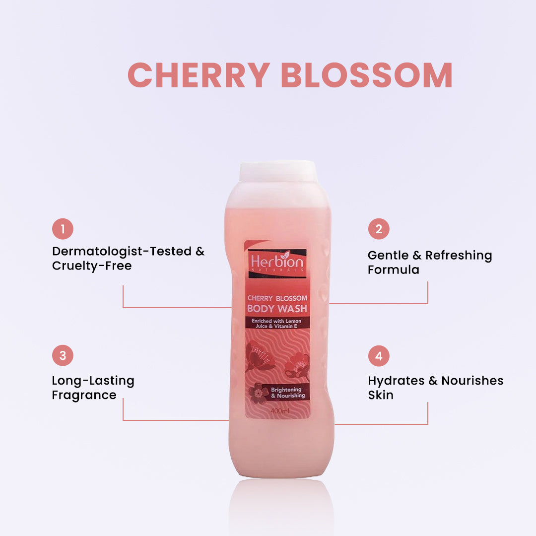 Cherry Blossom Body Wash 400ml - FlyingCart.pk