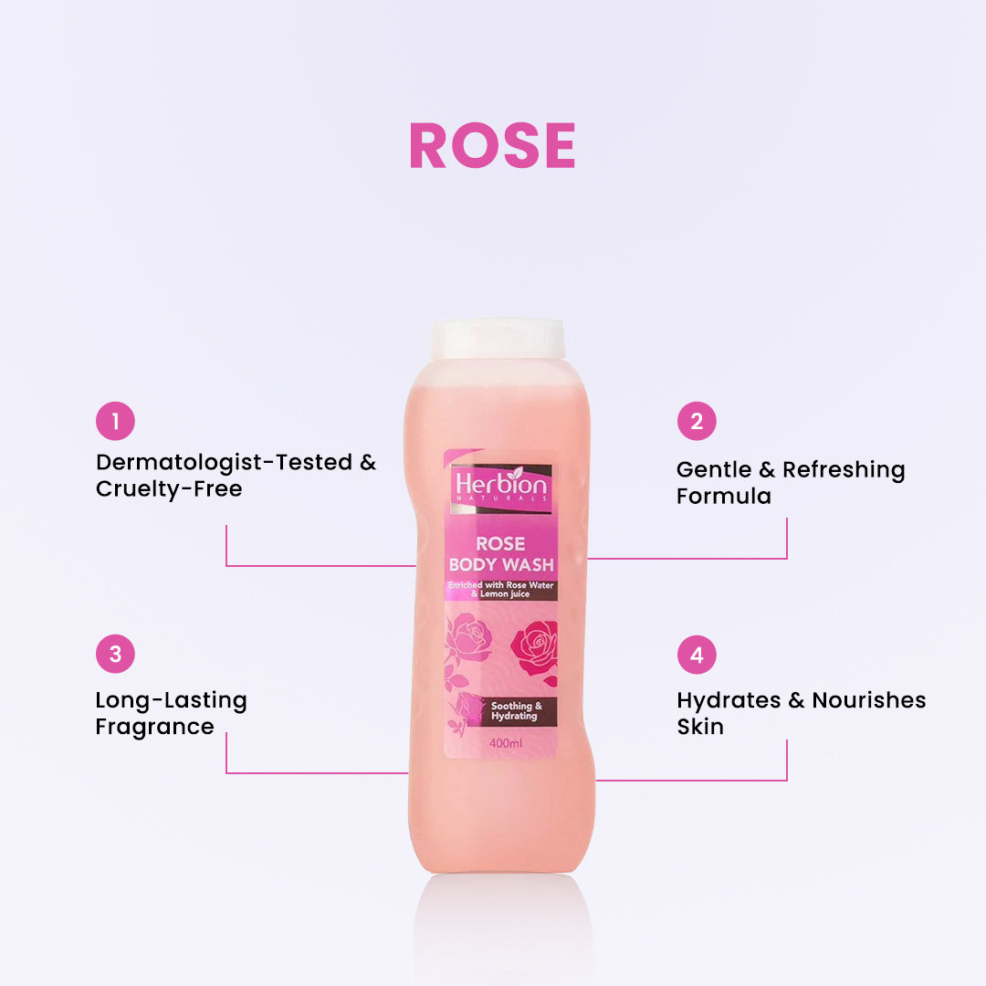 Rose Body Wash 400ml - FlyingCart.pk