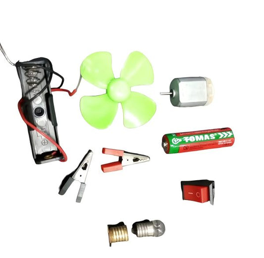 Bulb & Fan Electric Science Experiment Kit – DIY STEM Educational Toy for Kids & Adults