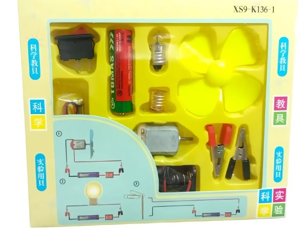 Bulb & Fan Electric Science Experiment Kit – DIY STEM Educational Toy for Kids & Adults