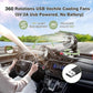 Car Fan Long Neck Double Head Adjustable V Fan For Summer - 5v/2a Usb Powered - Flyingcart.pk