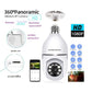 Bulb Camera 1080p WiFi 360° Panoramic Night Vision - Flyingcart.pk
