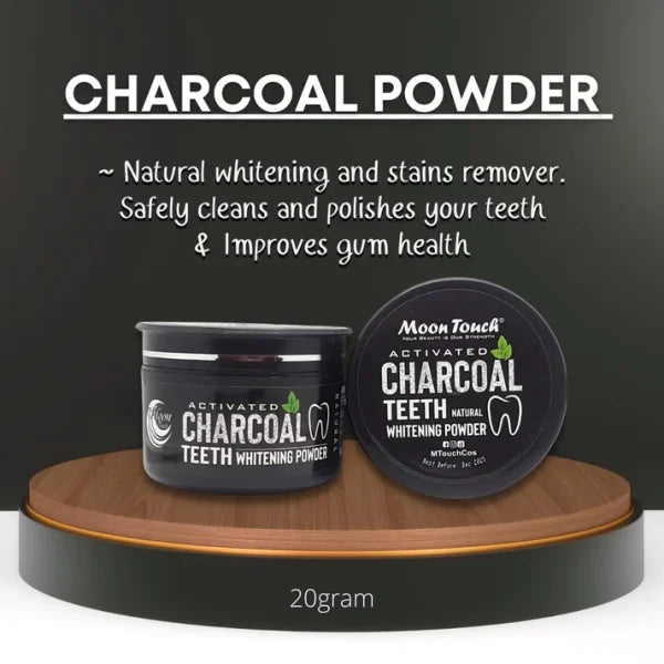 Moon Touch Teeth Whitening Charcoal Powder (Organic) – 30g-FlyingCart.pk