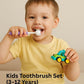 Chofn Kids Toothbrush Set (3–12 Years) – Soft Bristles With Toy Car (random Designs)-FlyingCart.pk