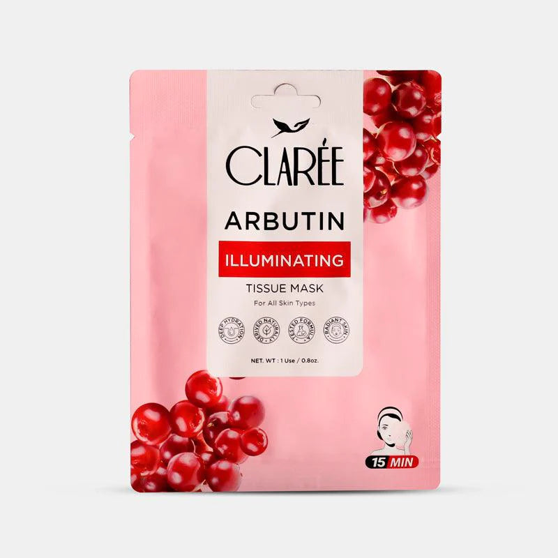 CLAREE Arbutin Illuminating Tissue Mask - FlyingCart.pk