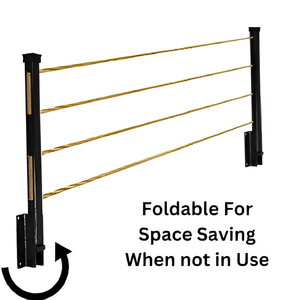 Cloth Drying Stand (24 Inches) with Free Rope - Flyingcart.pk