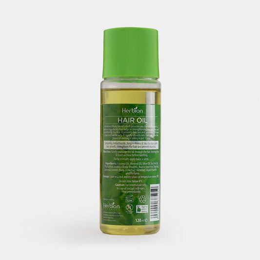 Herbion Naturals Hair Oil 120ml - Blend of Almond, Olive & Coconut Oil - FlyingCart.pk