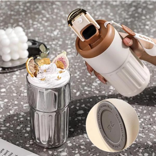 Coffee Thermos with Temperature Display - Flyingcart.pk
