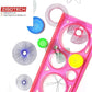 Colorful Plastic Templates Drawing Ruler Painting Set - Flyingcart.pk