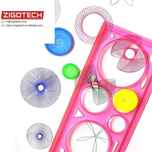 Colorful Plastic Templates Drawing Ruler Painting Set - Flyingcart.pk