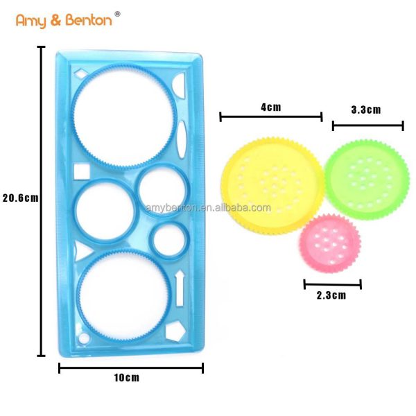 Colorful Plastic Templates Drawing Ruler Painting Set - Flyingcart.pk