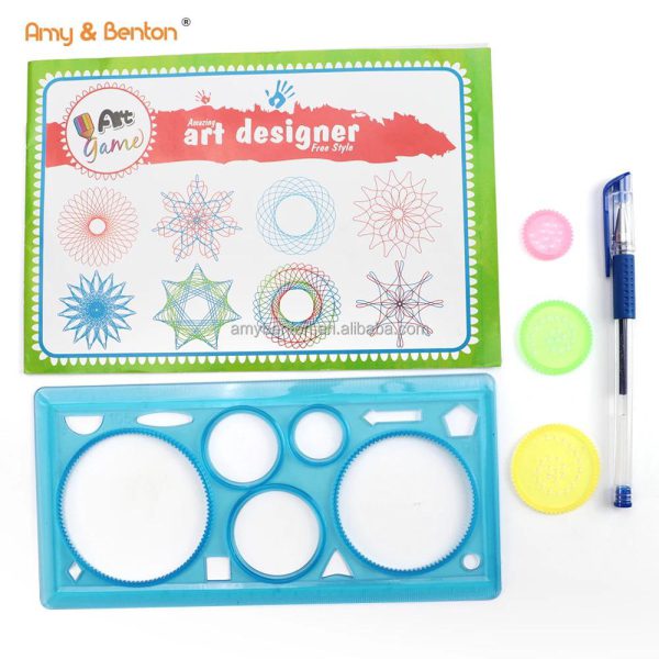 Colorful Plastic Templates Drawing Ruler Painting Set - Flyingcart.pk