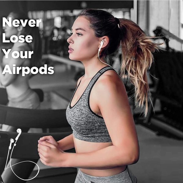 Anti-Lost Silicone Earphone Rope Holder – Secure Neck Strap for AirPods & Bluetooth Earbuds (55cm) - Flyingcart.pk