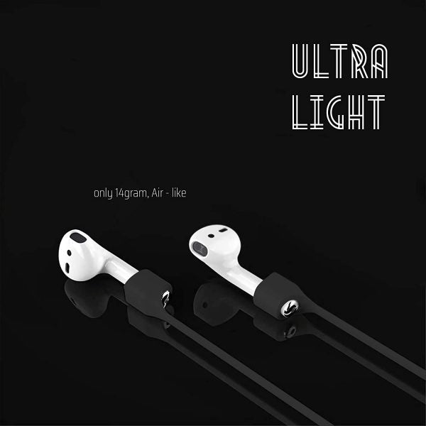 Anti-Lost Silicone Earphone Rope Holder – Secure Neck Strap for AirPods & Bluetooth Earbuds (55cm) - Flyingcart.pk