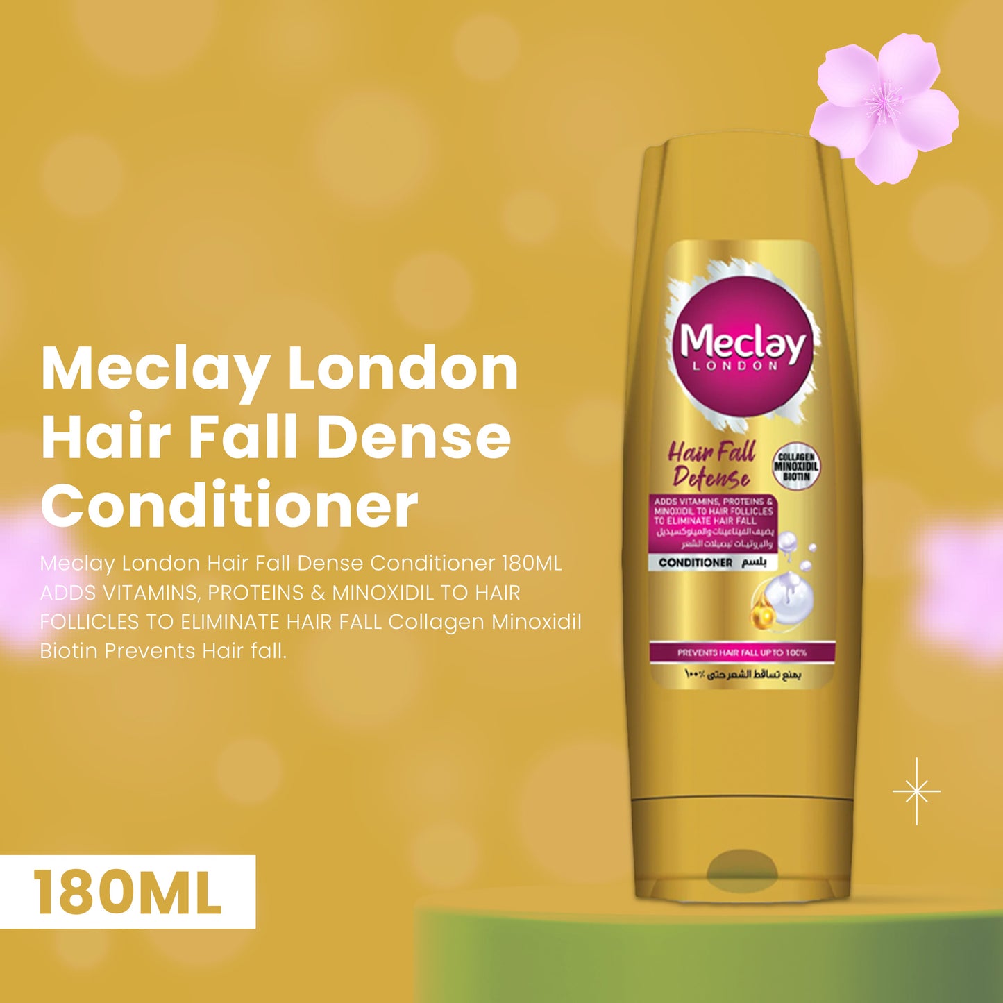 Meclay London Hair Fall Defense Conditioner 180ML- FlyingCart.pk