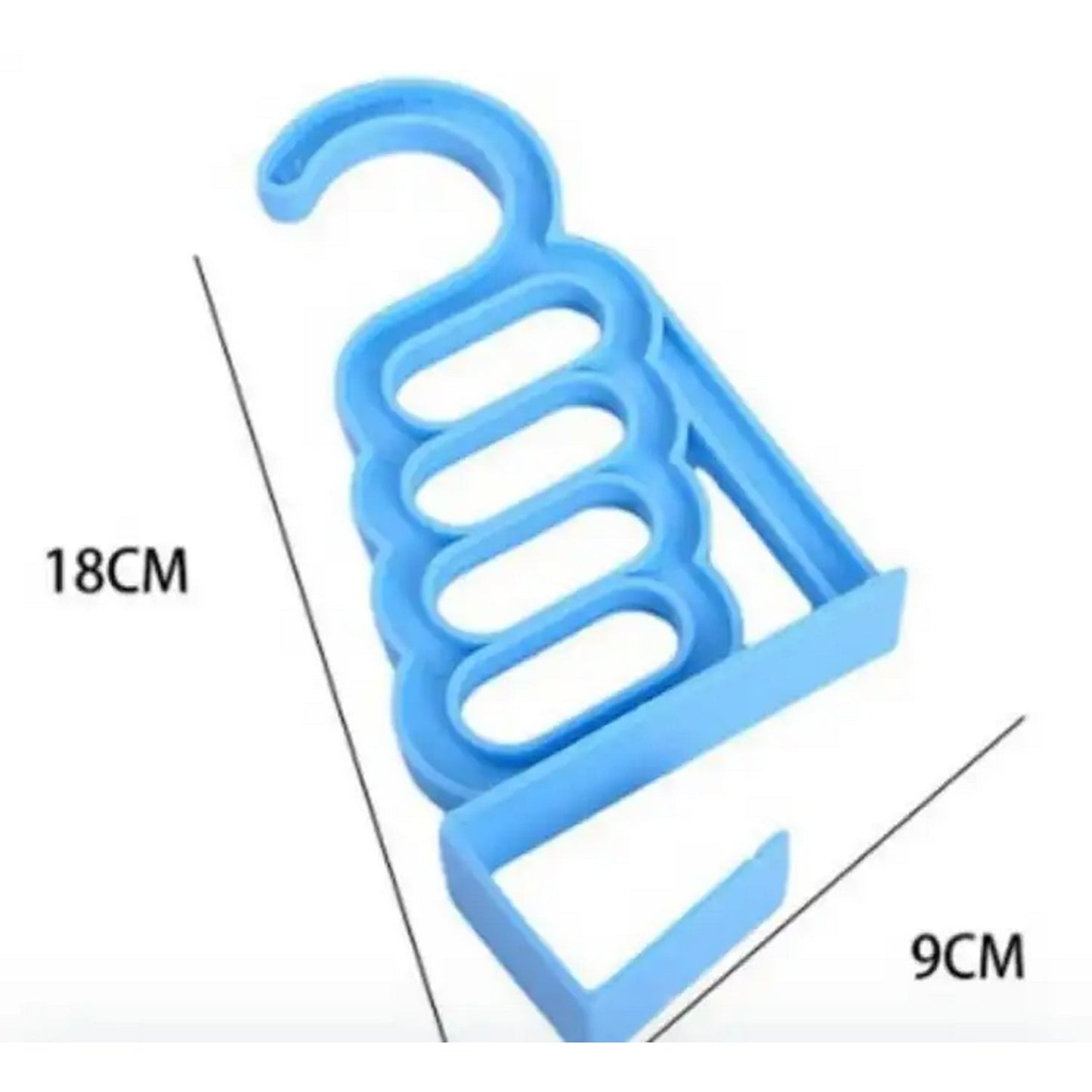 Clothes Hanger 4-Hole Over Door Hanging Mini Plastic Hook Hanger - FlyingCart.pk