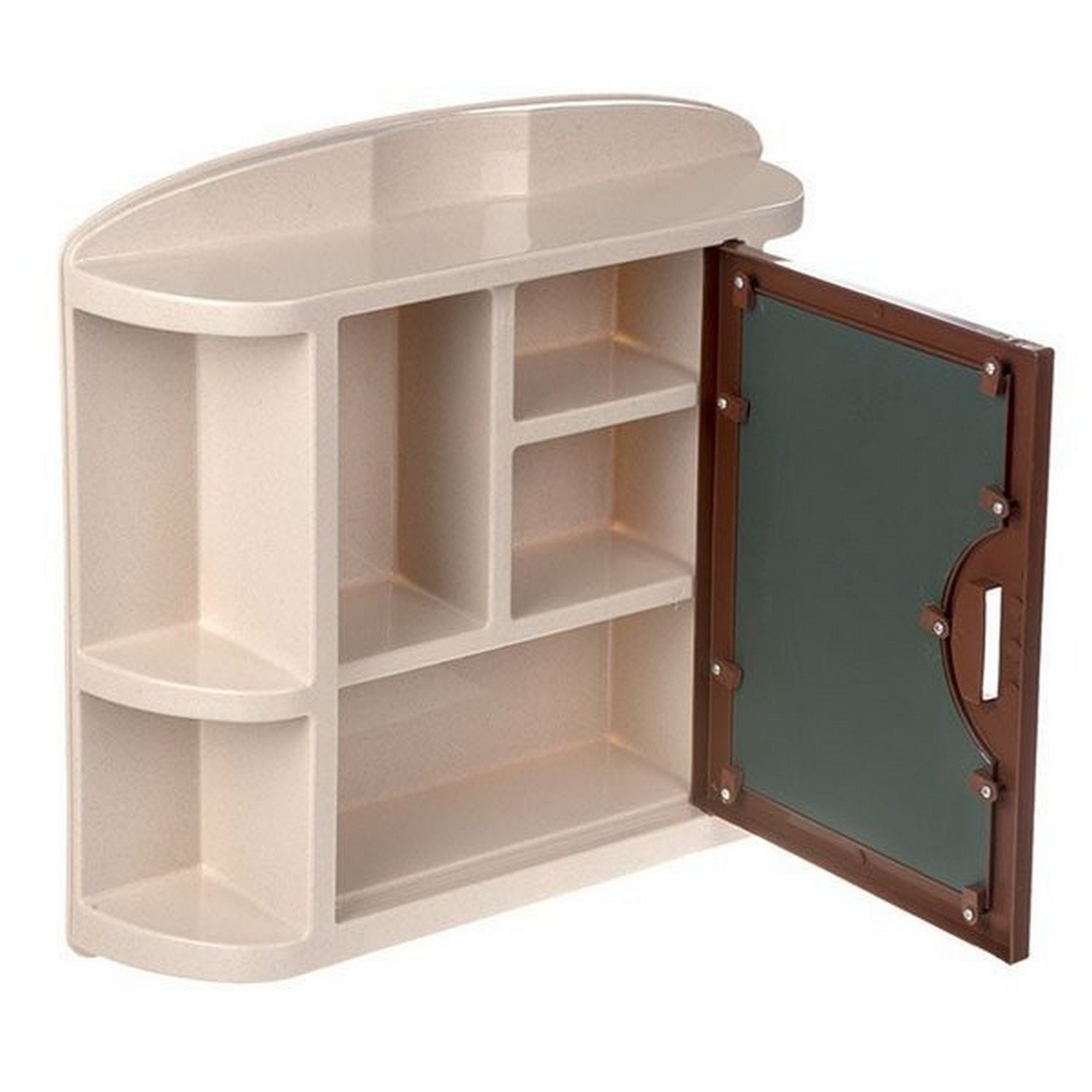 Plastic Washroom Cabinet with Attached Mirror - FlyingCart.pk