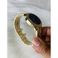 Golden Zinc Alloy Fashion Belt Round Digital Dial Piece for Men and Women - FlyingCart.pk