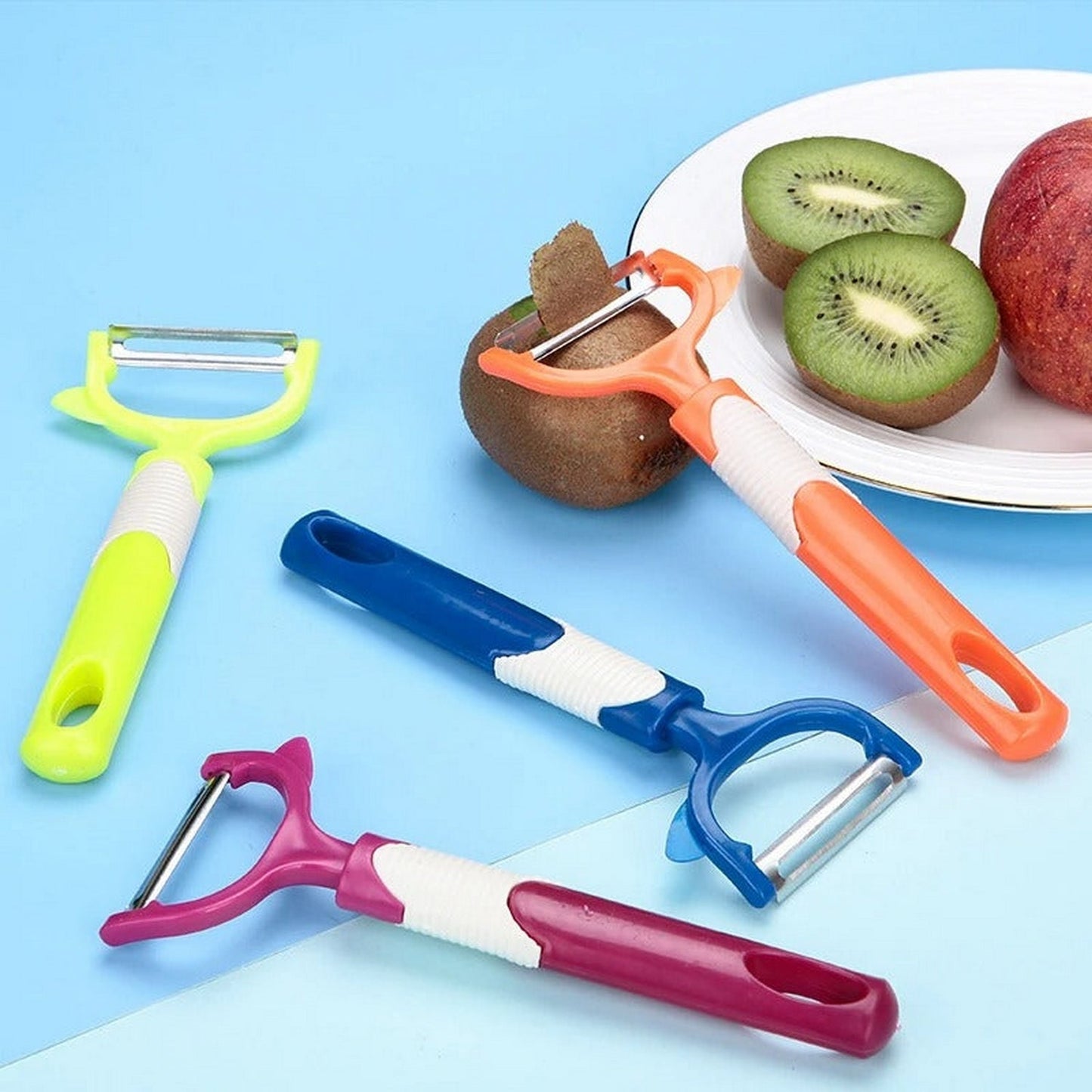 Plastic Vegetable / Fruit Stainless Steel Peeler - FlyingCart.pk