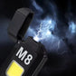 dh-001-cob-led-flashlight-with-lighters-dual-arc-pulse-flameless-lighter-type-c-rechargeable-lighter-work-light-mini-light-mens-gift-dual-arc-pulse-flameless-lighter-2-1-flyingcrt.pk