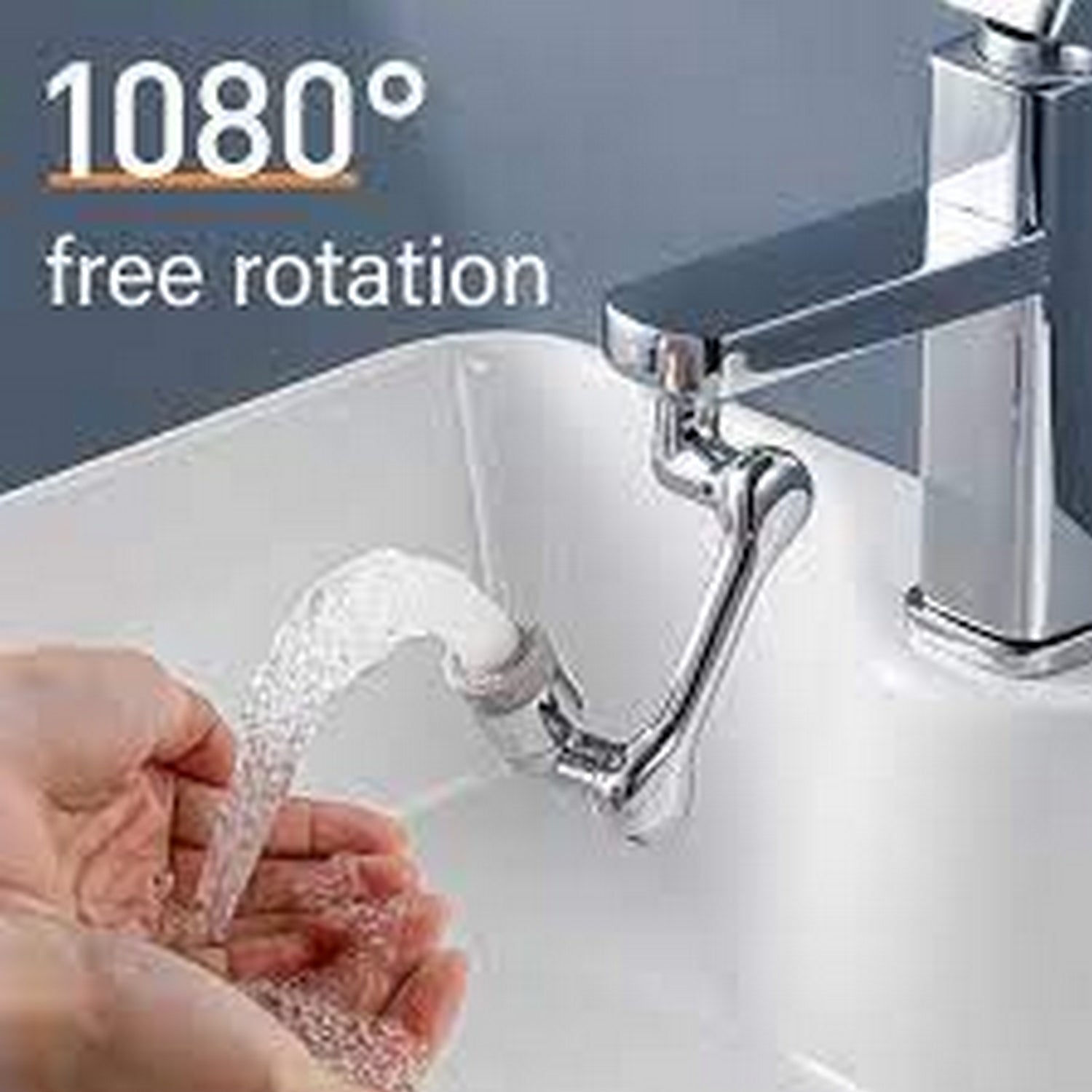 Rotating Faucet Spray Head 1080° Robotic Arm Extension - FlyingCart.pk