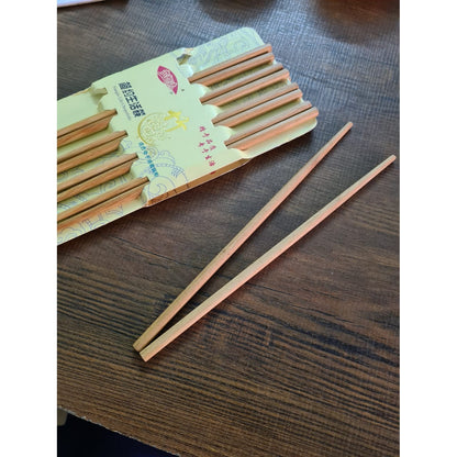 Reusable Chinese Bamboo Chopsticks (1 Pair) Pack Of 5 - FlyingCart.pk