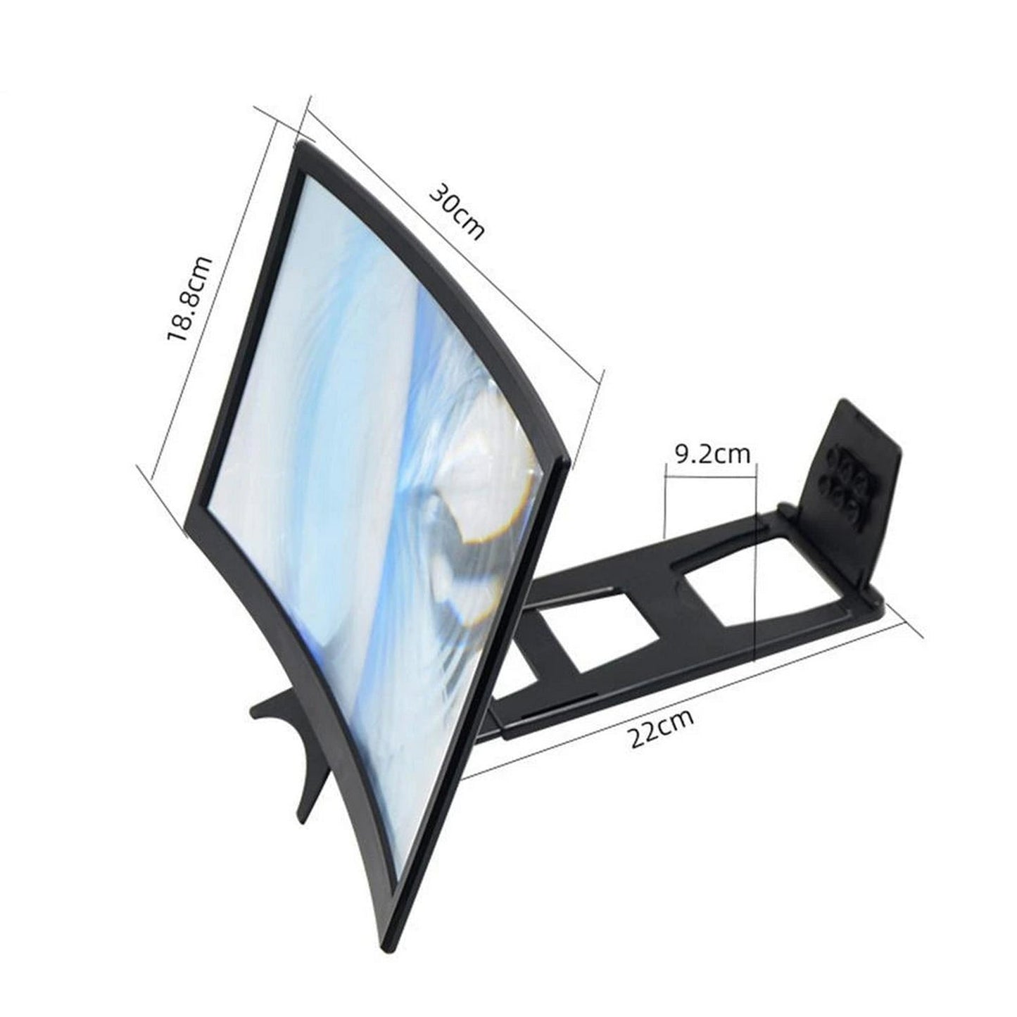 Screen Enlarger Curved Surface HD Screen Magnifier Mobile Phone Projection (12 Inch) - FlyingCart.pk