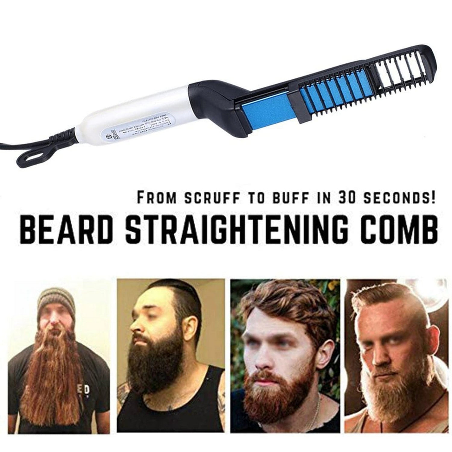 Electric Straightener Hair And Beard Quick Comb - FlyingCart.pk