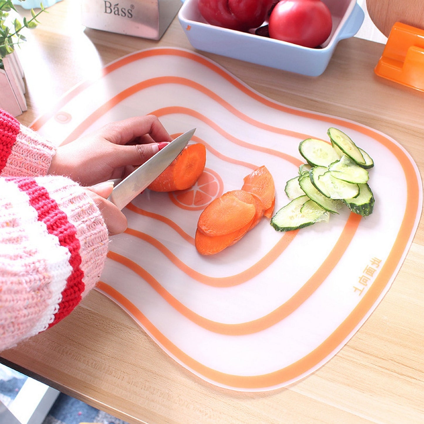 Flexible Transparent Cutting Board Food Cutting Plastic (20 X 14 Cm) - FlyingCart.pk