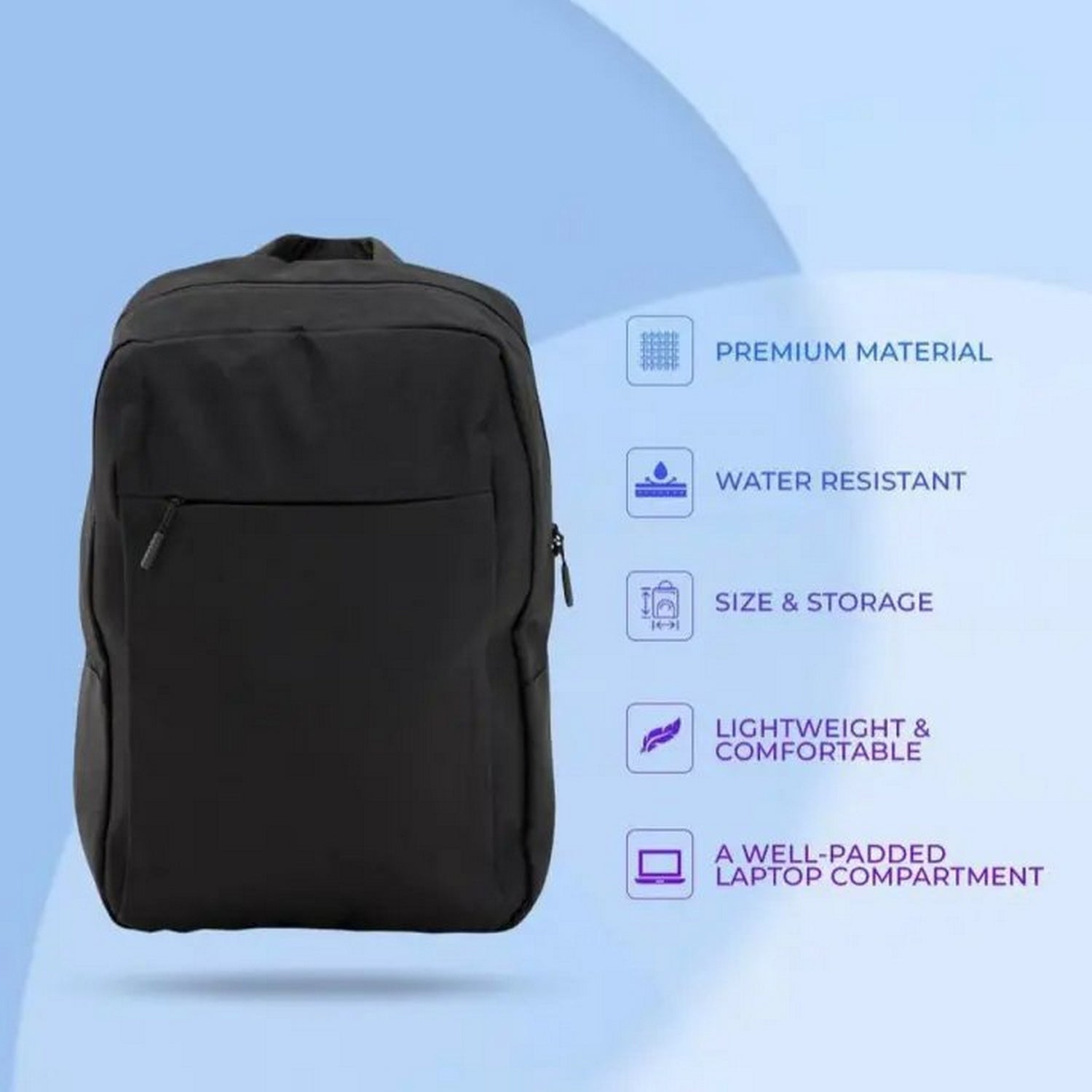 Simple Design Imported Laptop Backpack For School, College, University, Offices - FlyingCart.pk