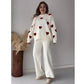 White 2 Piece Co-Ord Set for Winter- FlyingCart.pk