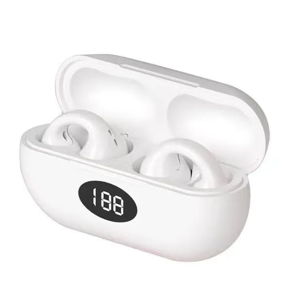 Ear Cuff Wireless Earbuds with Ear hooks – Waterproof Bone Conduction Sports Headphones - Flyingcart.pk