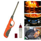 Electronic Refillable Gas Lighter – Portable Butane Lighter for Kitchen, Camping, Grills, Candles, Fireplaces & Outdoor Use (Random Color)