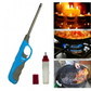 Electronic Refillable Gas Lighter – Portable Butane Lighter for Kitchen, Camping, Grills, Candles, Fireplaces & Outdoor Use (Random Color)