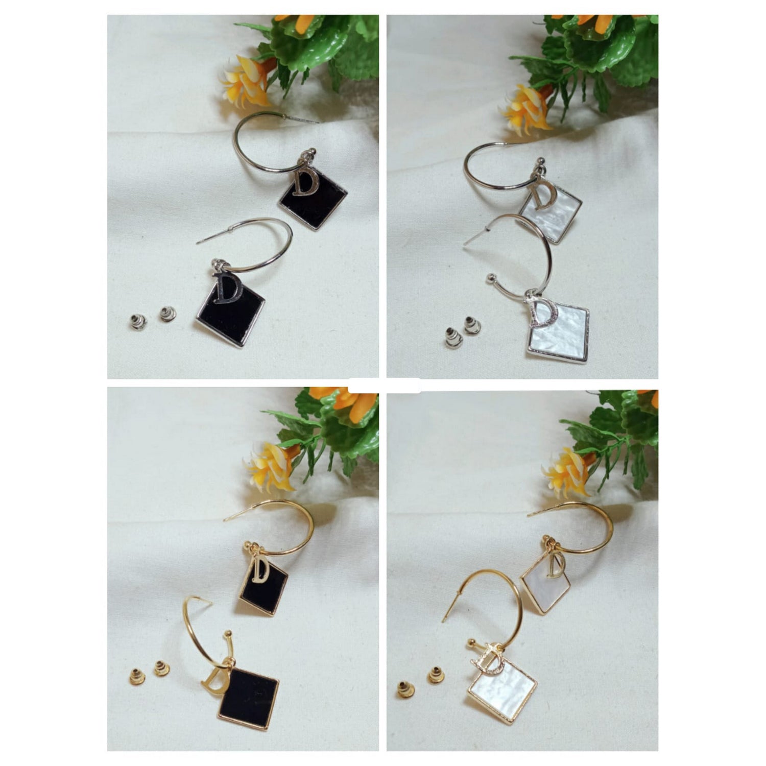 South Korean Design Earrings (4 colour available) - FlyingCart.pk