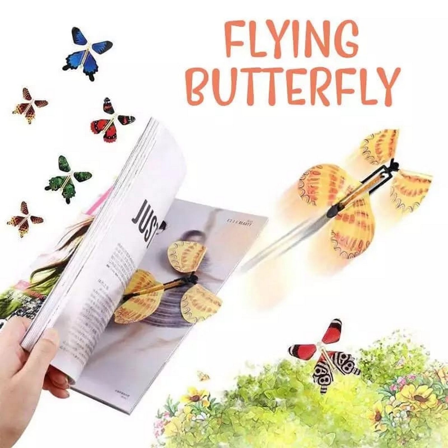 Flying Magic Butterfly Toy (Pack of 2) - FlyingCart.pk