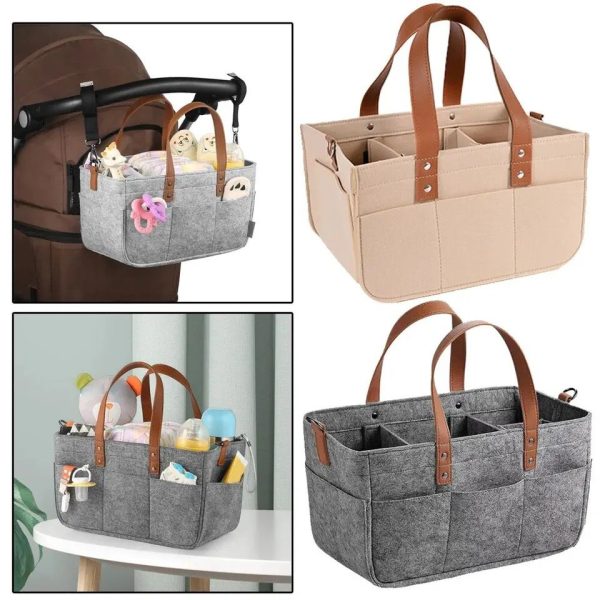 Foldable Baby Diaper Caddy Organizer - Flyingcart.pk