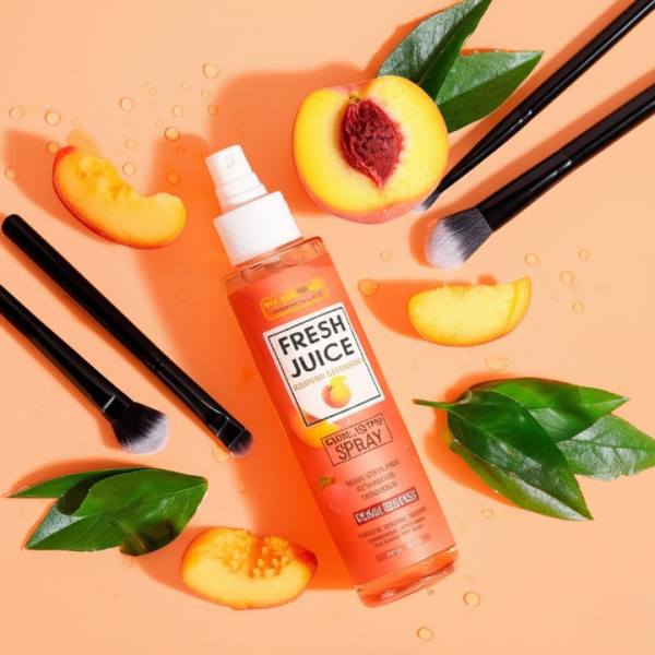 fruit-of-wokali-makeup-fix-spray-with-peach-essence-long-lasting-hydration-setting-mist-for-all-skin-types-160ml-makeup-fixer-spray-1-flyingcart.pk
