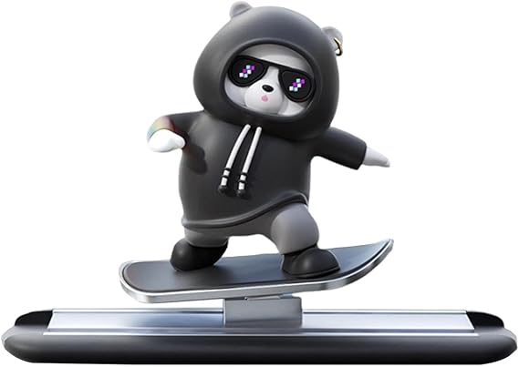 Funny Skateboard Bear Car Dashboard Decoration - Flyingcart.pk