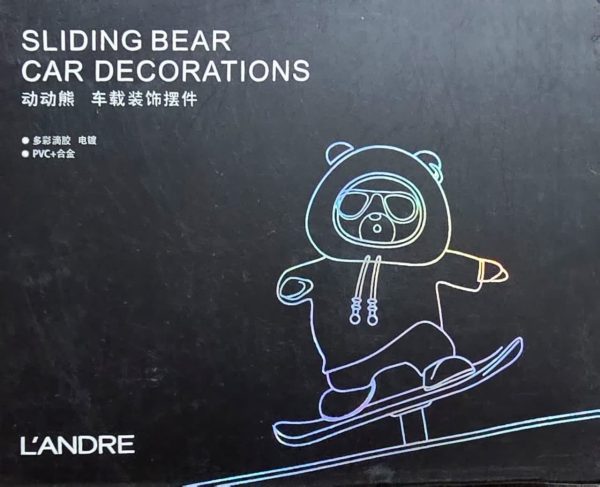 Funny Skateboard Bear Car Dashboard Decoration - Flyingcart.pk
