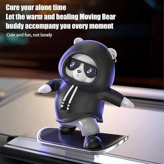Funny Skateboard Bear Car Dashboard Decoration - Flyingcart.pk