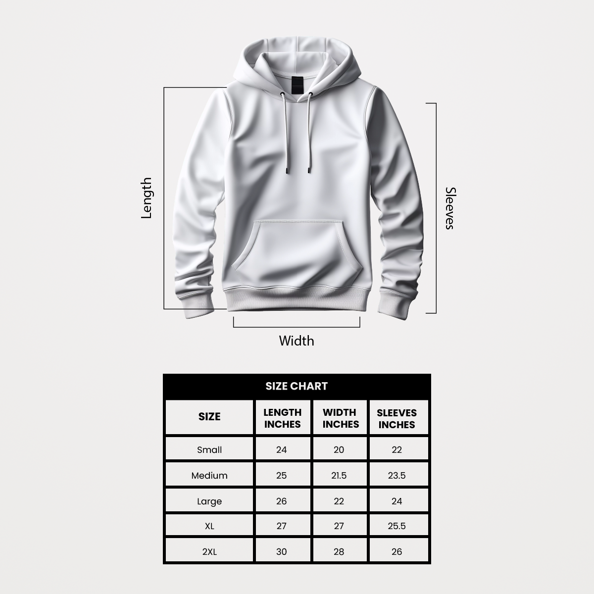 Pullover Hoodie Silver Grey  - Flyingcart.pk