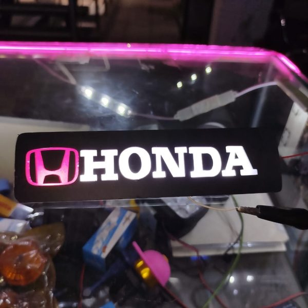 Glowing Monogram for Motorcycle and Car – Universal 12V - Flyingcart.pk
