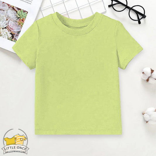Pastel Green Kids Half Sleeves T-Shirt For Boys - FlyingCart.pk